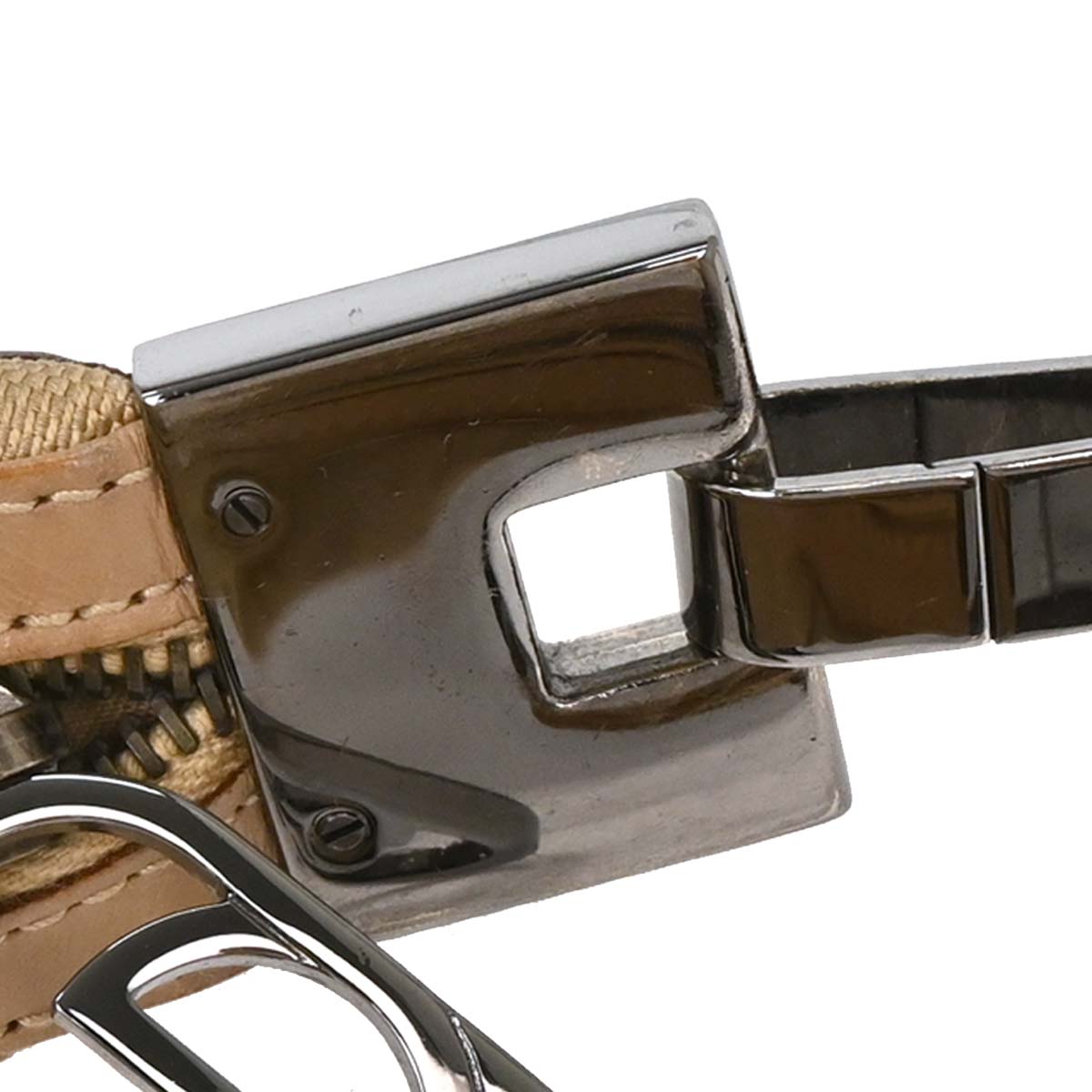 Gucci Beige Canvas GG Handbag