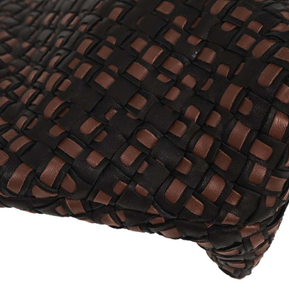 Bottega Veneta Black Intrecciato Shoulder Bag