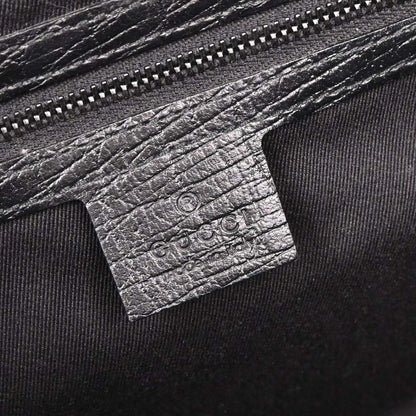 Gucci Pink Black Bamboo GG Handbag