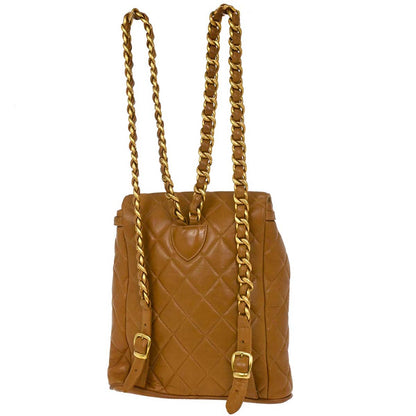 Chanel Brown Lambskin Large Duma Backpack
