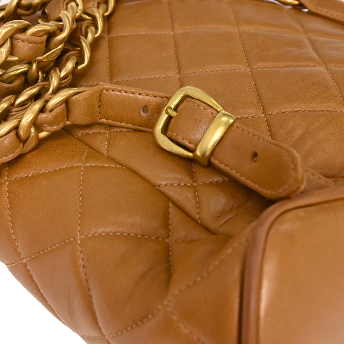 Chanel Brown Lambskin Large Duma Backpack