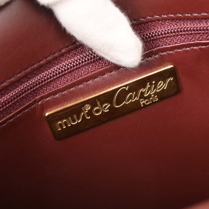 Cartier Bordeaux Leather Must de Cartier Shoulder Bag