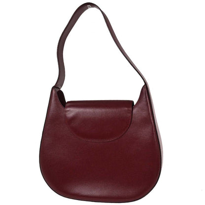 Cartier Bordeaux Leather Handbag