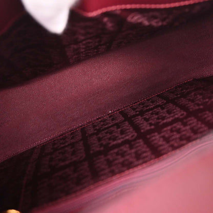 Cartier Bordeaux Leather Handbag