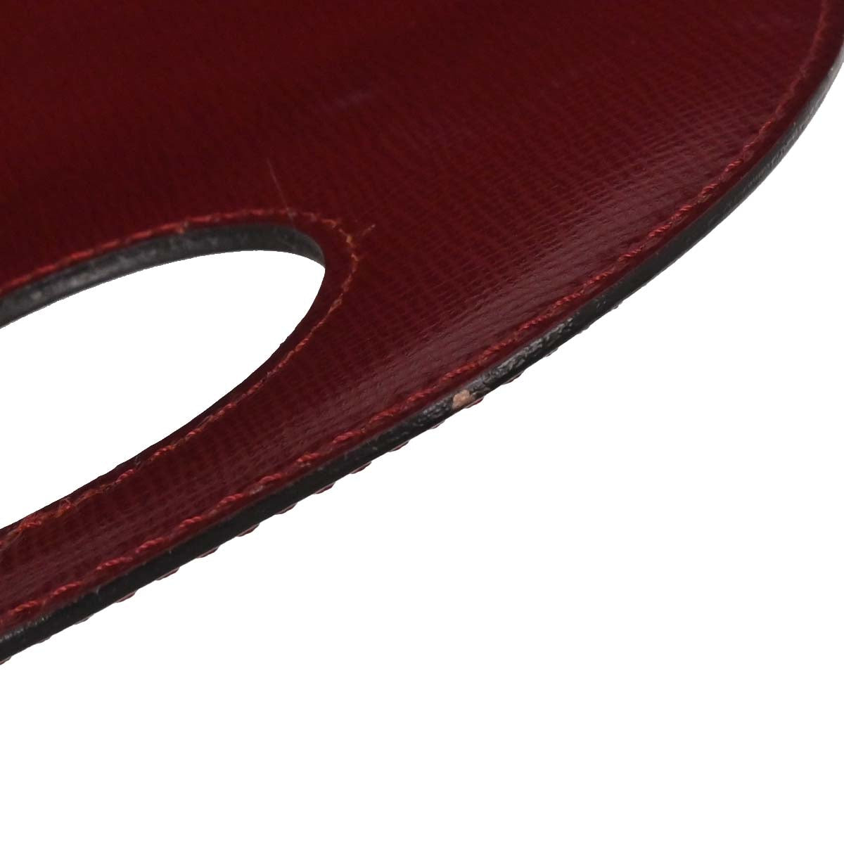 Cartier Bordeaux Leather Handbag