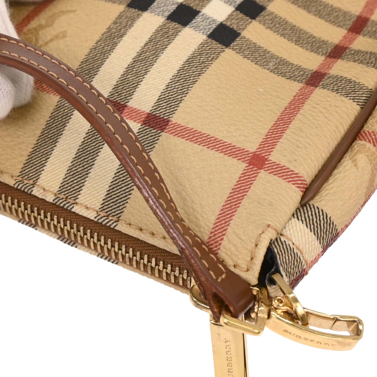 Burberry Beige PVC House Check Handbag