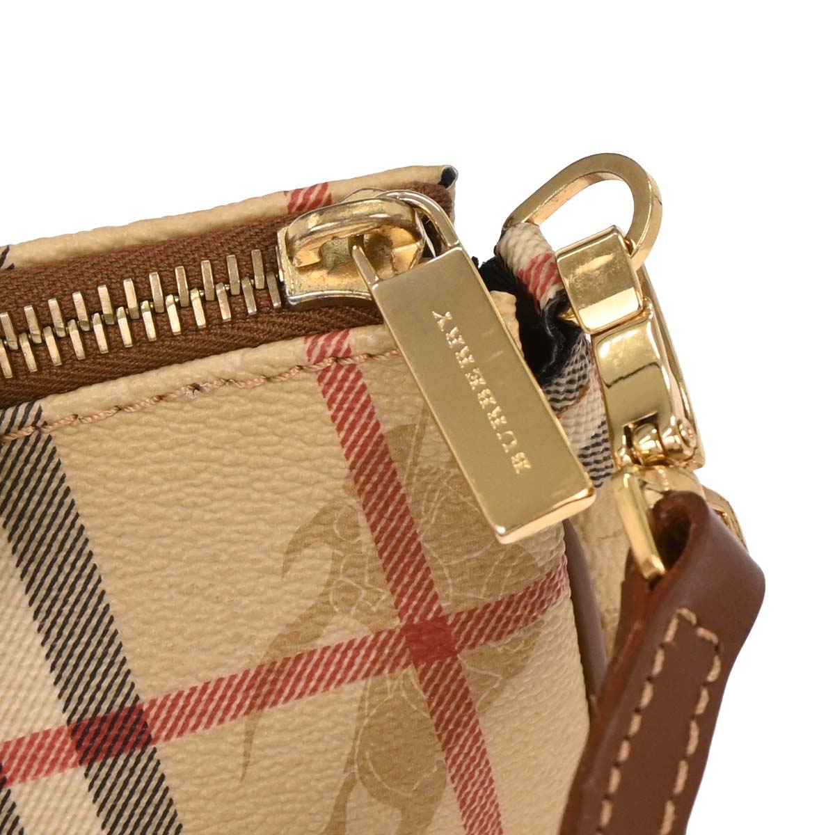 Burberry Beige PVC House Check Handbag