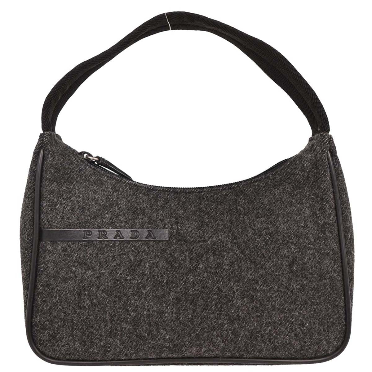 Prada Gray Wool Handbag
