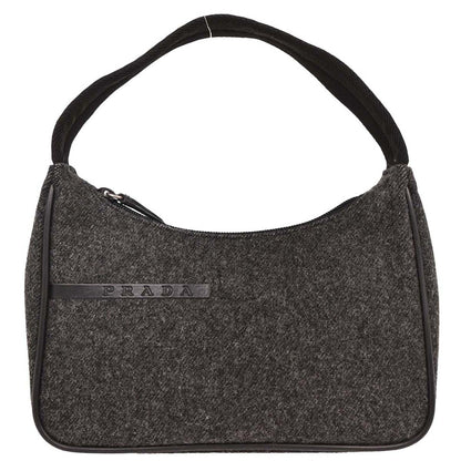 Prada Gray Wool Handbag