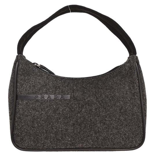 Prada Gray Wool Handbag