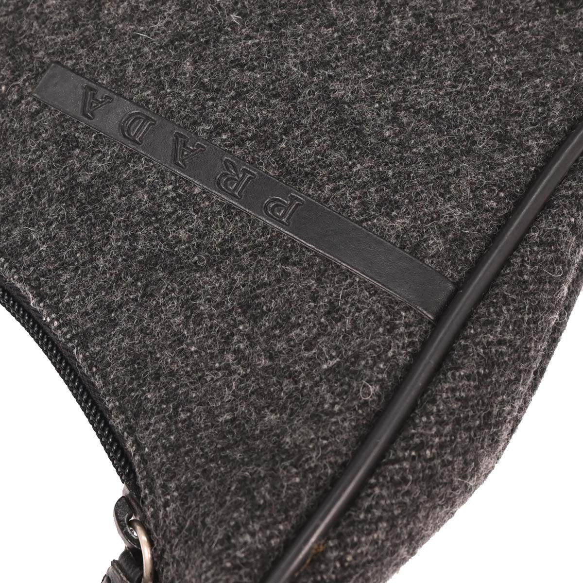Prada Gray Wool Handbag