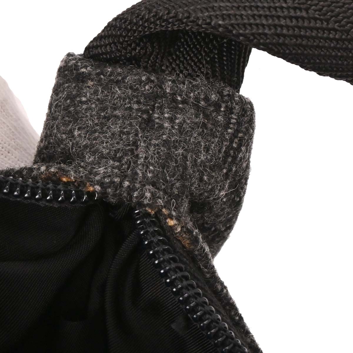 Prada Gray Wool Handbag