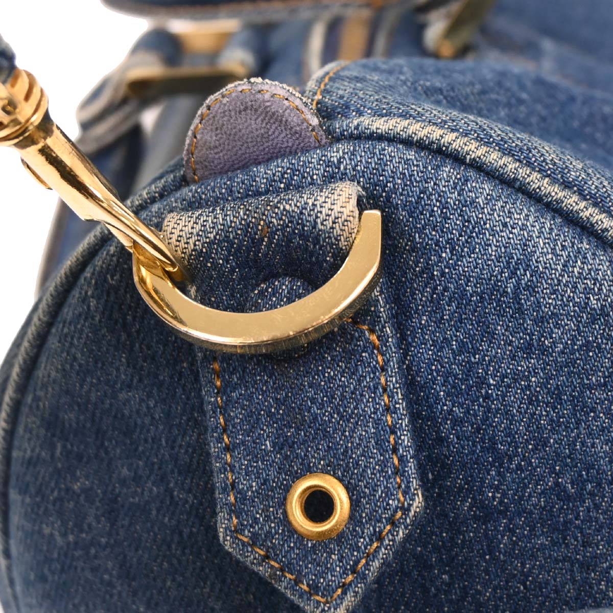 Chanel 1996-1997 Blue Denim 2way Shoulder Handbag