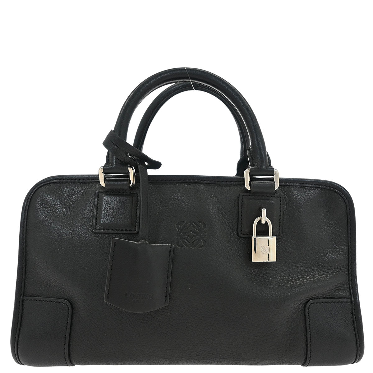 Loewe Black Leather Amazona 28 Handbag