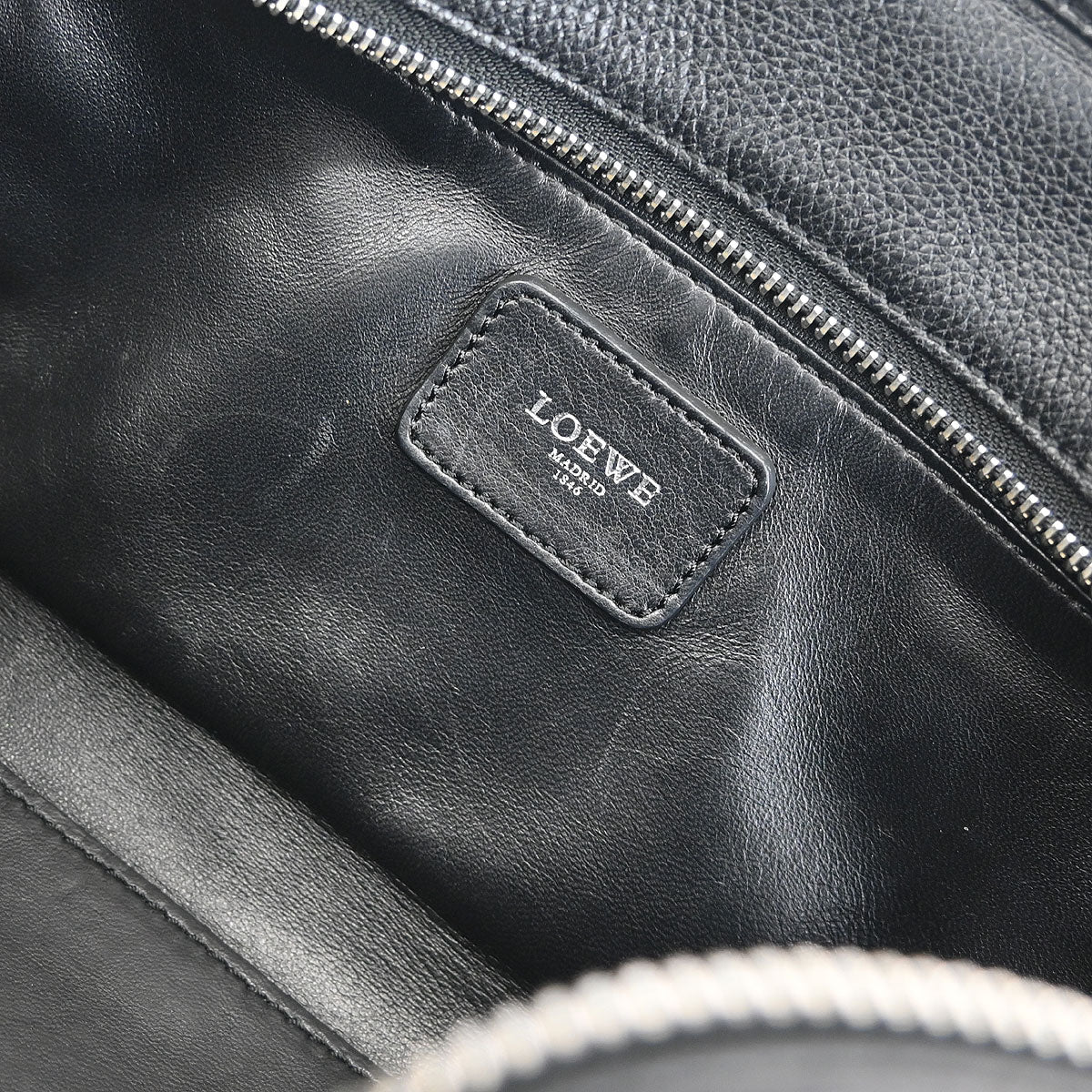 Loewe Black Leather Amazona 28 Handbag