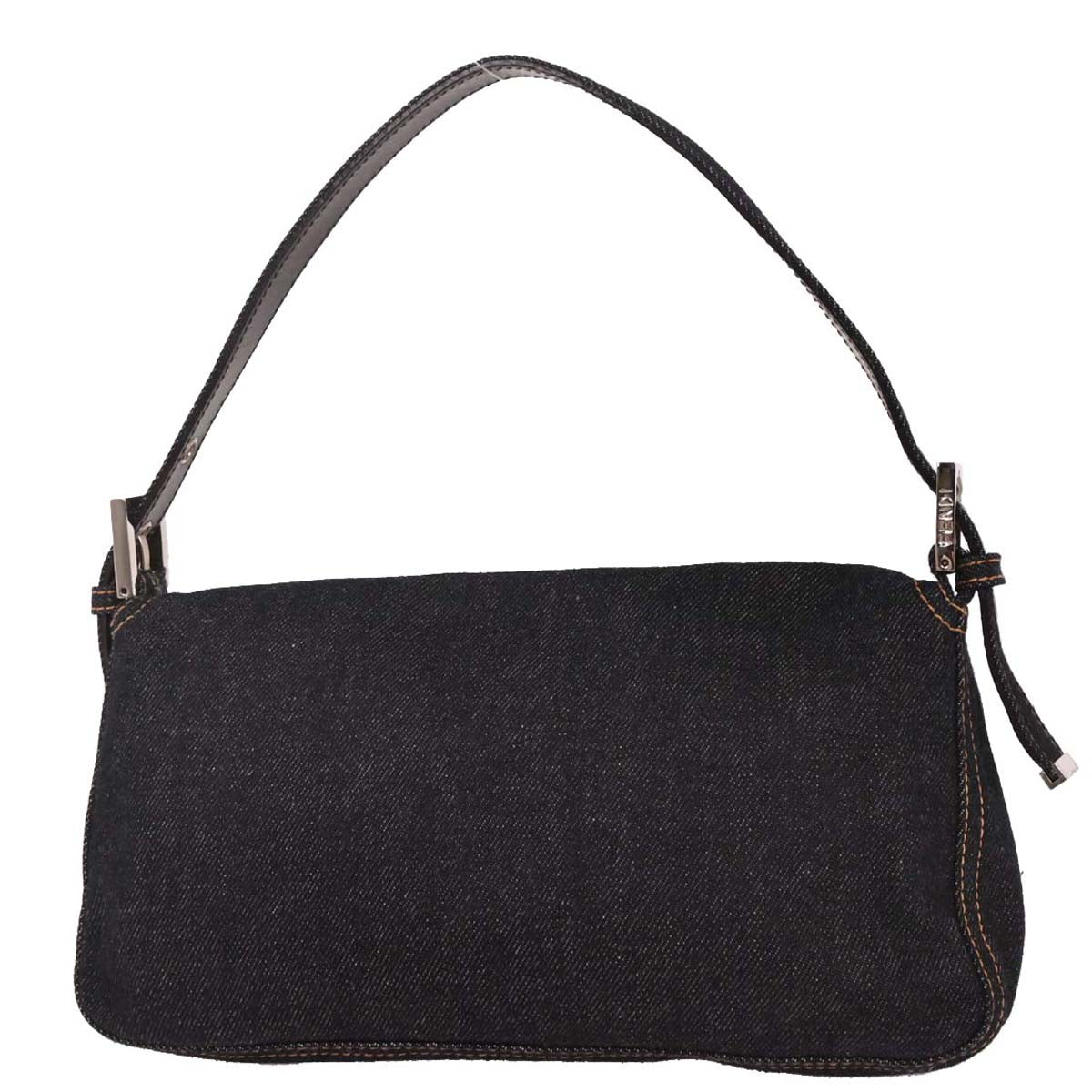 Fendi Navy Denim Baguette Handbag