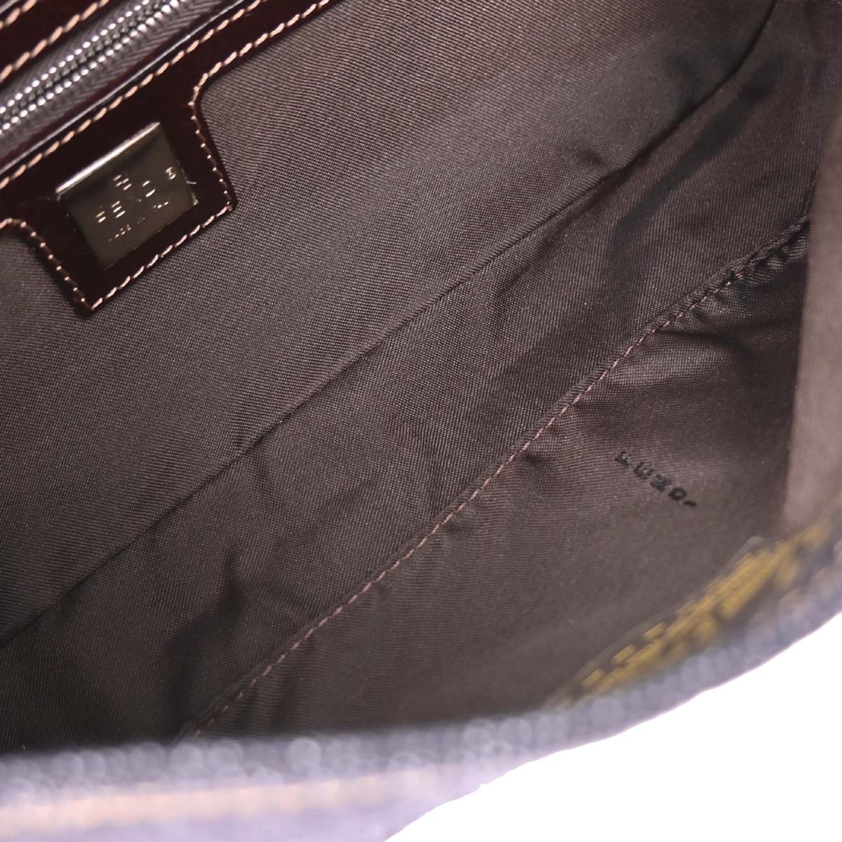 Fendi Navy Denim Baguette Handbag