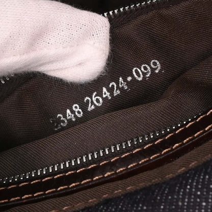 Fendi Navy Denim Baguette Handbag