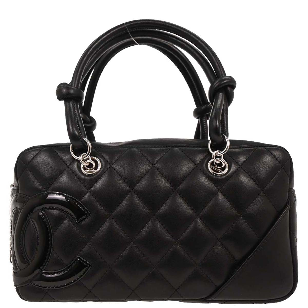 Chanel 2005-2006 Black Calfskin Cambon Ligne Bowling Bag