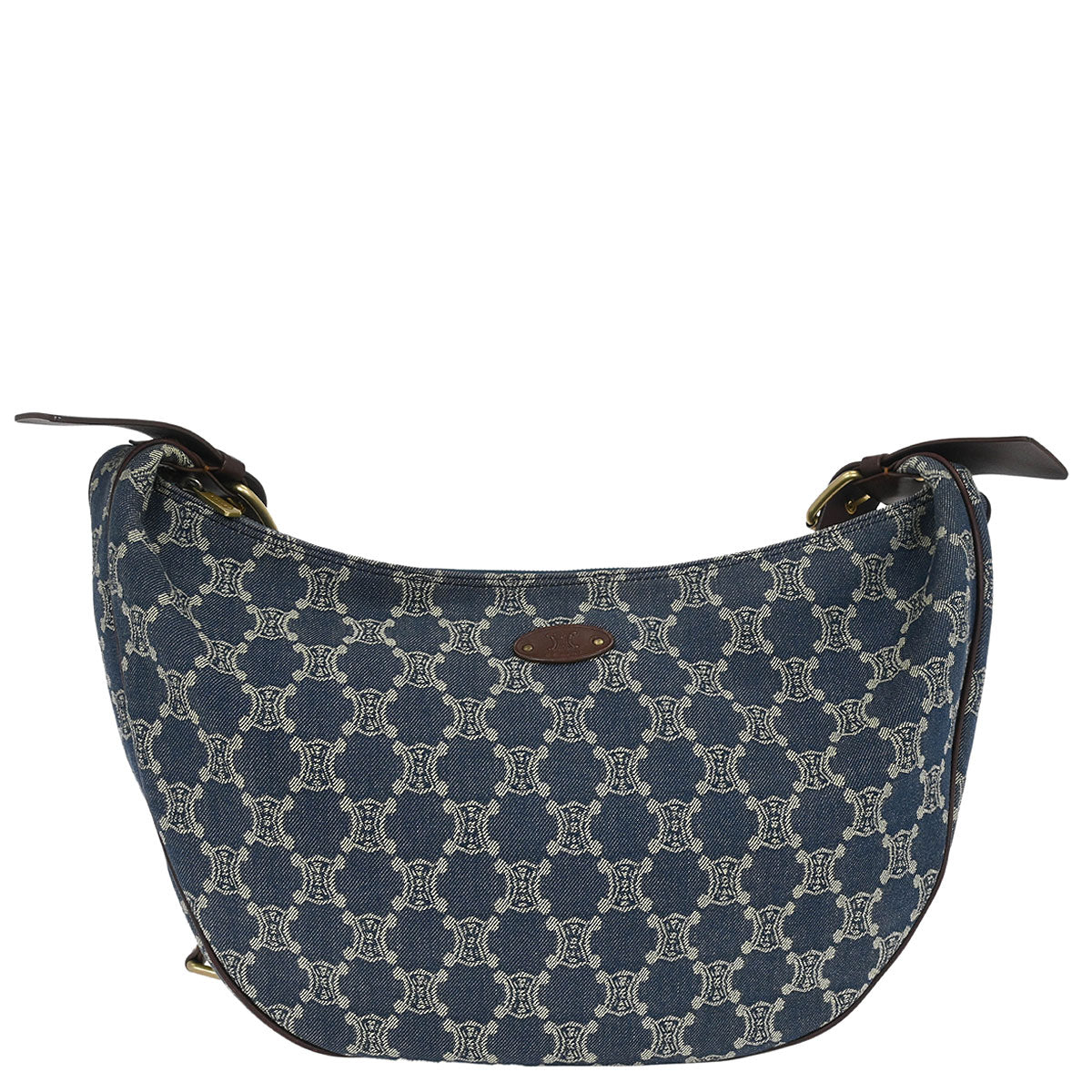 Celine * Blue Denim Macadam Shoulder Bag