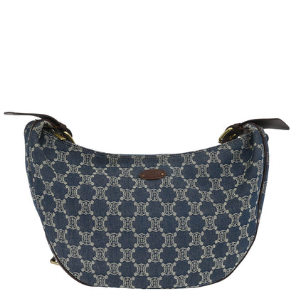 Celine * Blue Denim Macadam Shoulder Bag