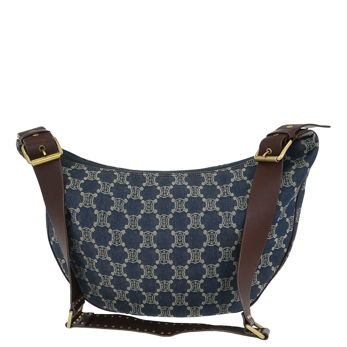 Celine * Blue Denim Macadam Shoulder Bag