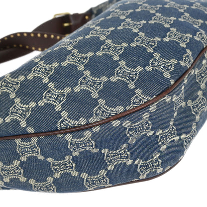 Celine * Blue Denim Macadam Shoulder Bag