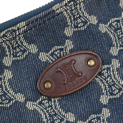 Celine * Blue Denim Macadam Shoulder Bag