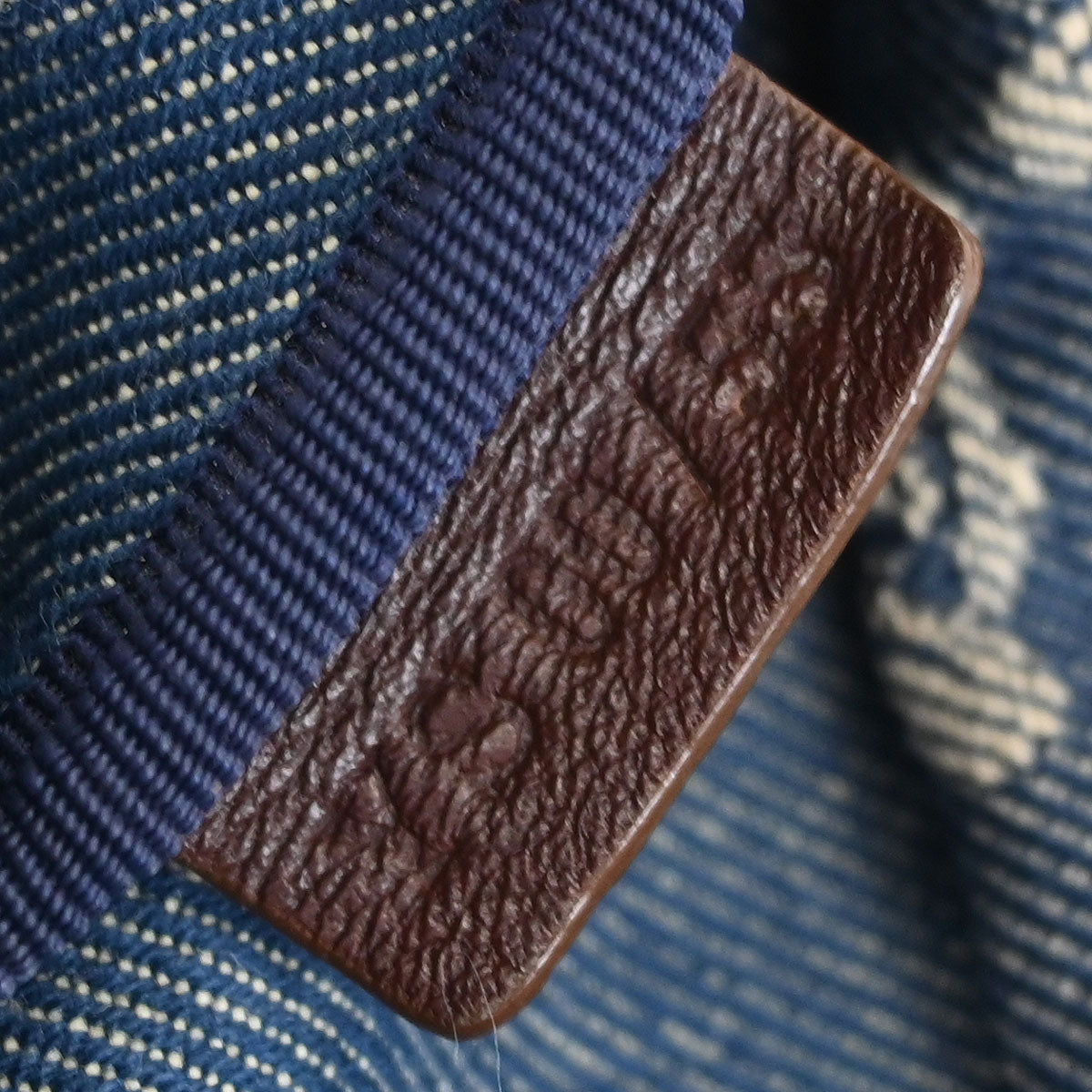 Celine * Blue Denim Macadam Shoulder Bag