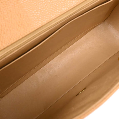 Chanel 1994-1996 Beige Caviar Medium Diana Shoulder Bag