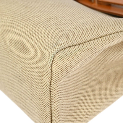 Hermes Beige Black Toile H Officier Herbag PM 2 in 1 Handbag