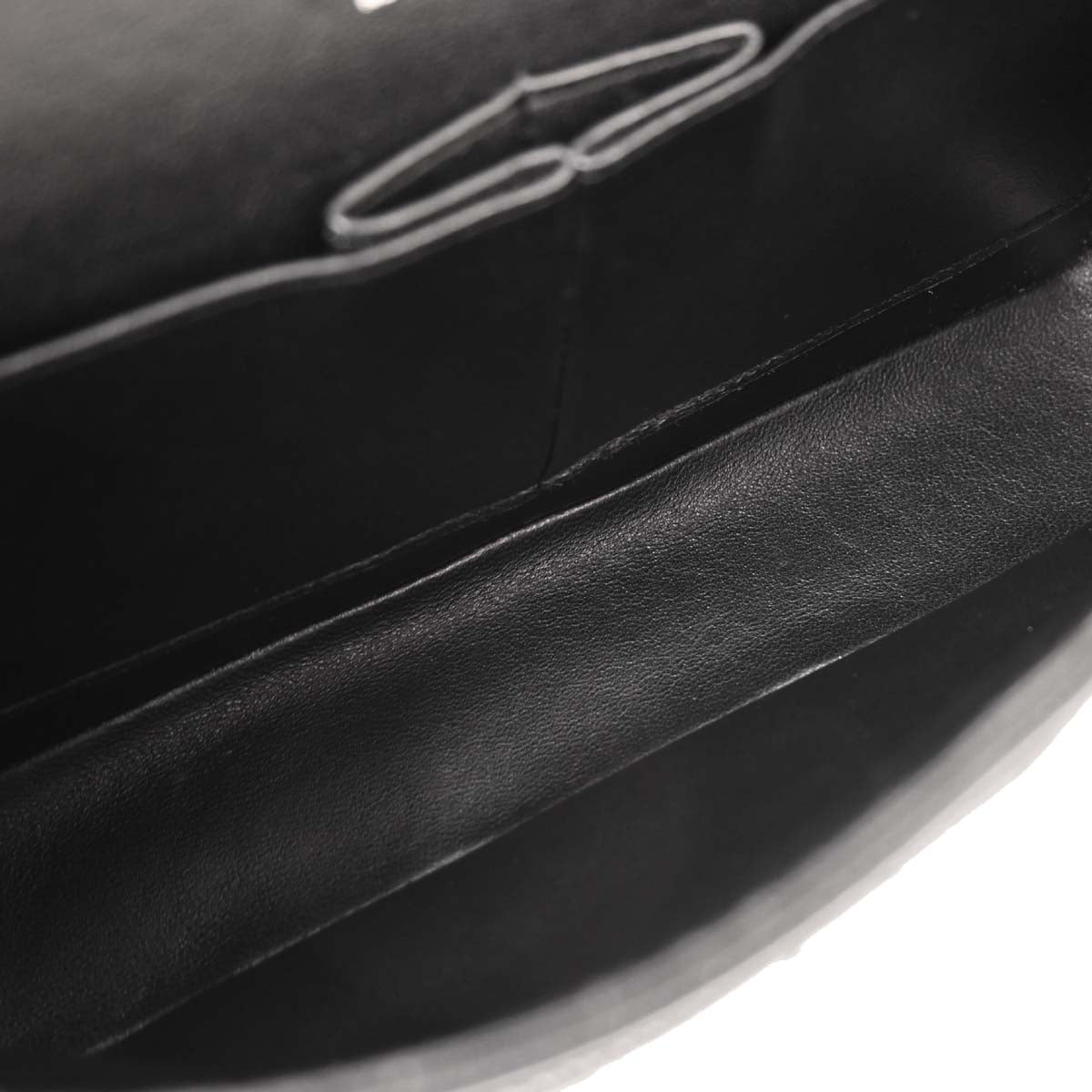 Chanel 2005-2006 Black Caviar Medium Classic Double Flap Shoulder Bag