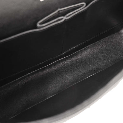 Chanel 2005-2006 Black Caviar Medium Classic Double Flap Shoulder Bag