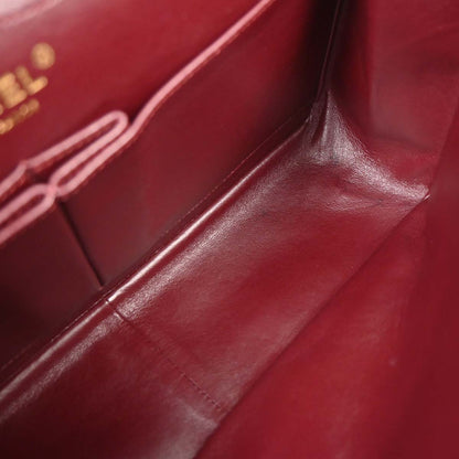 Chanel 2008-2009 Black Calfskin 2.55 Double Flap Shoulder Bag