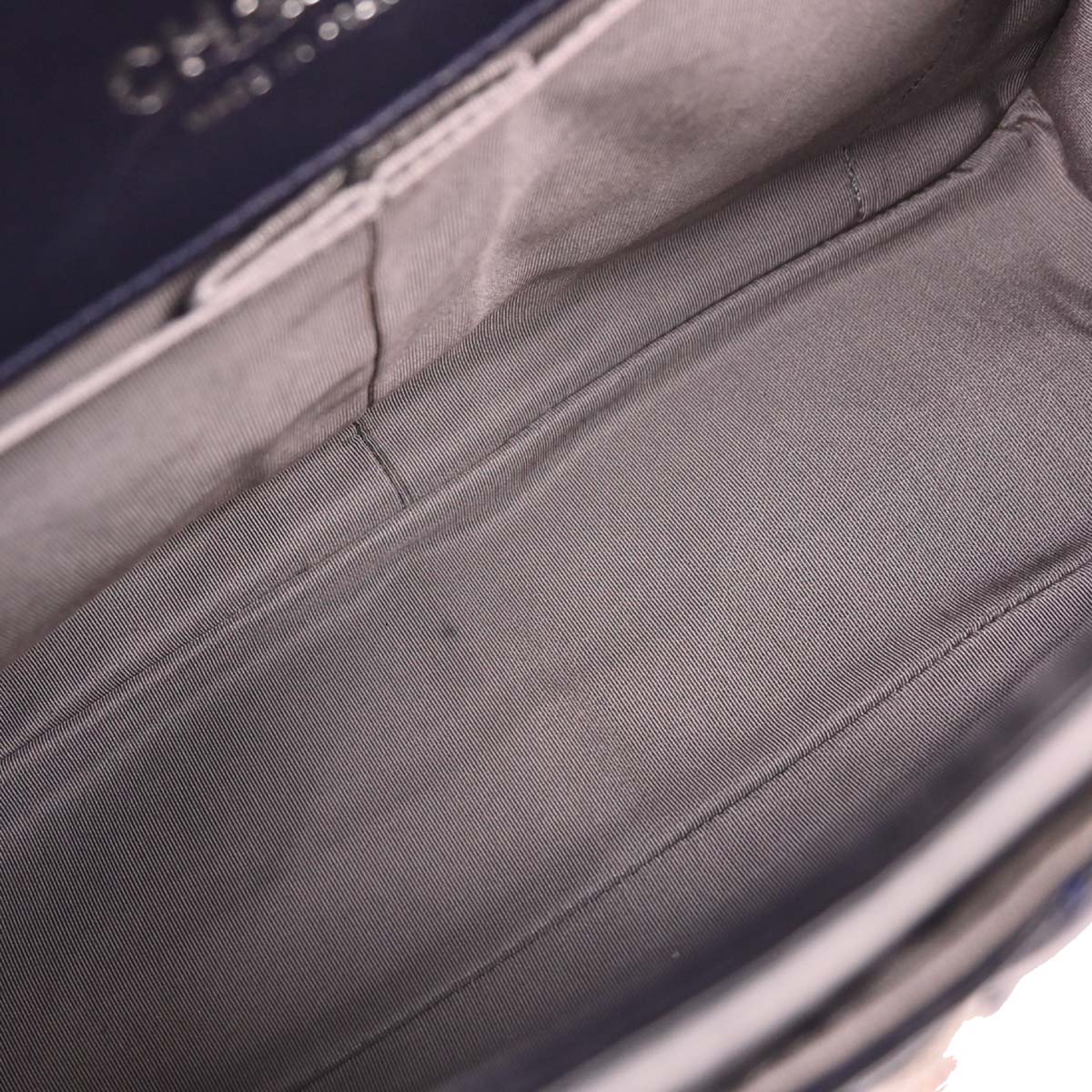 Chanel 2008-2009 Navy Calfskin 2.55 Double Flap Shoulder Bag