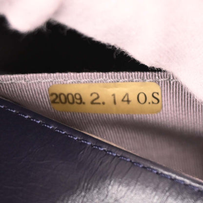 Chanel 2008-2009 Navy Calfskin 2.55 Double Flap Shoulder Bag