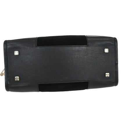 Loewe Black Suede Amazona 28 Handbag