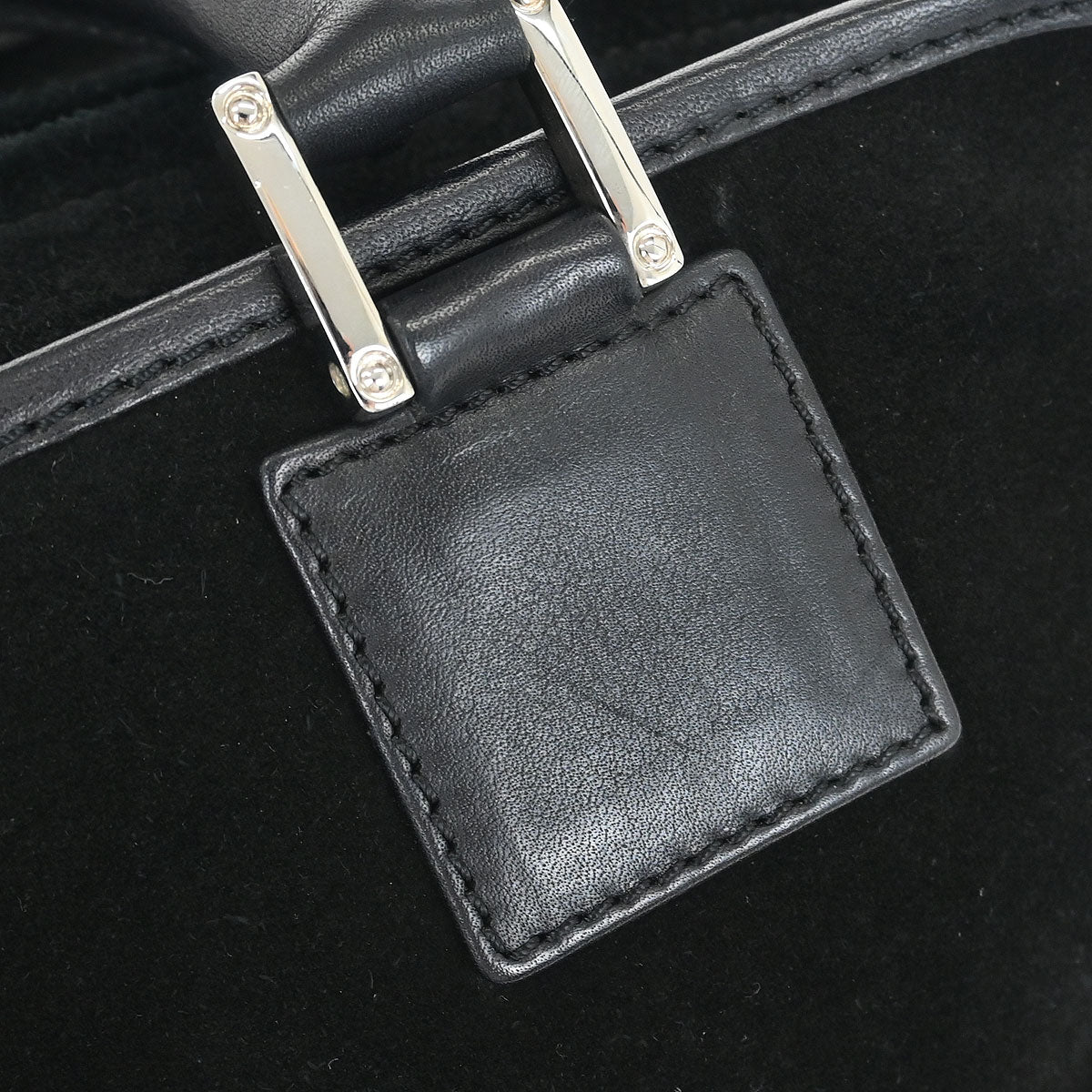 Loewe Black Suede Amazona 28 Handbag