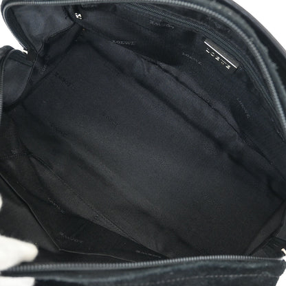 Loewe Black Suede Amazona 28 Handbag