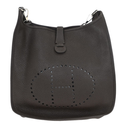 Hermes Chocolat Togo Evelyne 2 GM Shoulder Bag