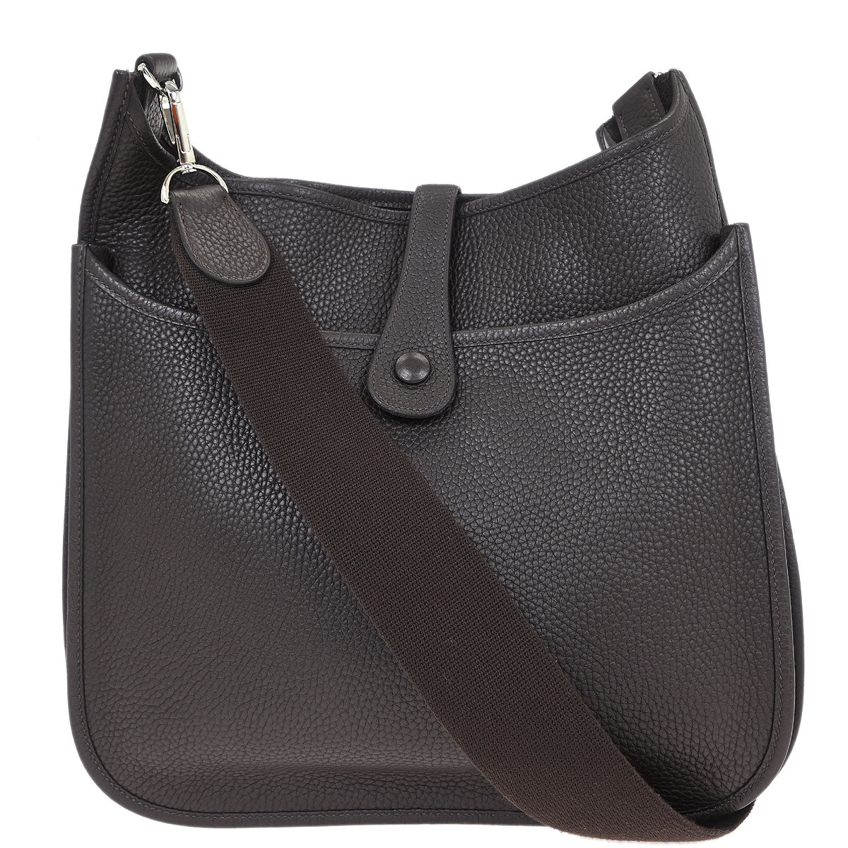 Hermes Chocolat Togo Evelyne 2 GM Shoulder Bag