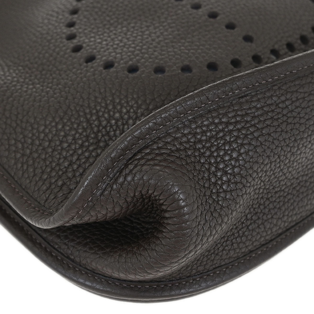 Hermes Chocolat Togo Evelyne 2 GM Shoulder Bag