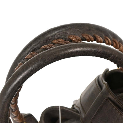 Balenciaga Brown Classic Mini Pompon 2way Shoulder Handbag