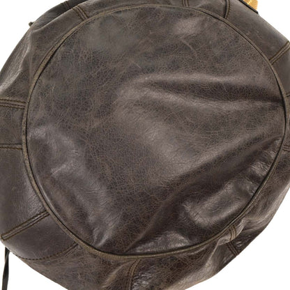 Balenciaga Brown Classic Mini Pompon 2way Shoulder Handbag