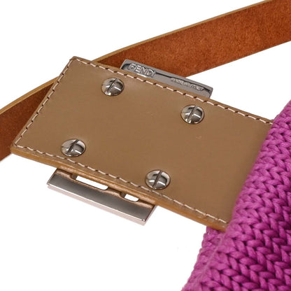 Fendi Purple Wool Handbag