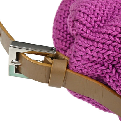 Fendi Purple Wool Handbag