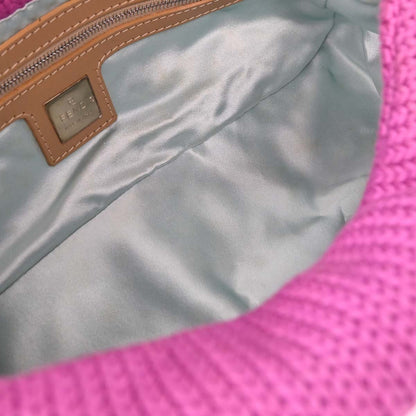 Fendi Purple Wool Handbag