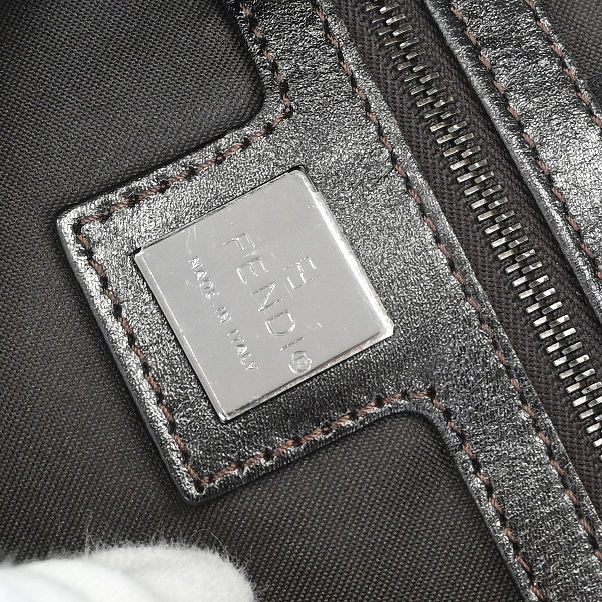 Fendi Brown Zucca Mamma Baguette Handbag