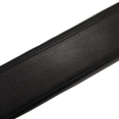 Chanel 1997-1999 Black Caviar Briefcase Business Handbag