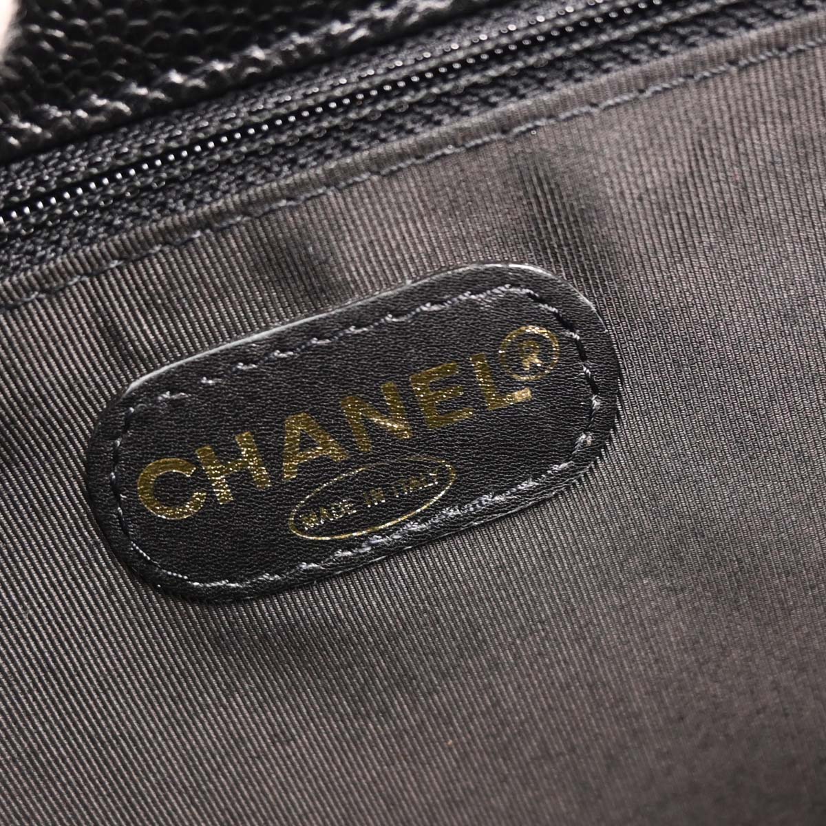 Chanel 1997-1999 Black Caviar Briefcase Business Handbag